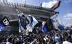 Inter Milan's supporters celebrate their team's Serie A