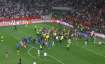 fan violence, fans invade pitch, nice vs marseille, 