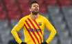 Barcelona defender Gerard Pique looks dejected after his team's UEFA Champions League group E exit w