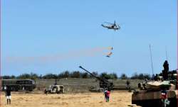 Armed Force personnel stage a live demo in presence of
