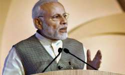 Prime Minister Narendra Modi speaks during the 16th