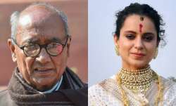 Congress leader Digvijaya Singh reacts on party leader's