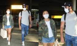 Ranbir Kapoor, Alia Bhatt airport look