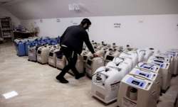 The oxygen concentrators are either delivered to the