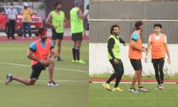 Ranbir Kapoor, Arjun Kapoor, Ibrahim at football