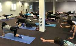 Yoga during lunch breaks to keep stress in-check