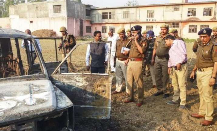 Teams of police personnel are approaching villages that