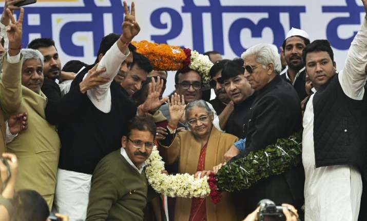 Former chief minister and newly-appointed Delhi Pradesh