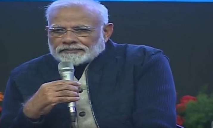 PM Modi interacts with students in J-K