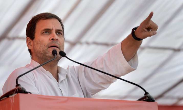 Congress president Rahul Gandhi