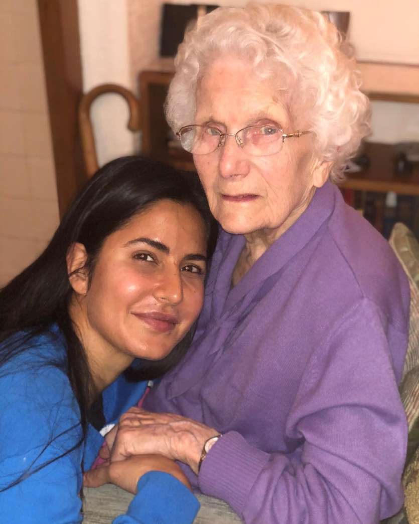 Katrina Kaif with her grandmother