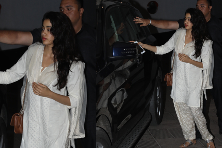 Janhvi Kapoor And Karisma Kapoor Snapped Outside Designer Manish