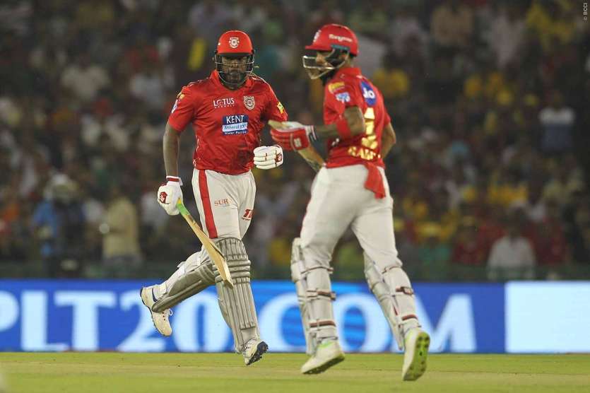 He alongside KL Rahul (24 off 20) gave KXIP another cracking start as the destructive duo shared a 54-run stand off 40 balls. Rahul too was in sublime touch and looked set for a big score. He got the innings a move on with couple of lofted cover drives that went all the way into the stands.