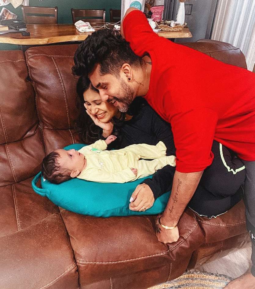 Celebrity couple Kishwer Merchant and Suyyash Rai's four-month-old son Nirvair is COVID-19 positive. Kishwer shared that the little one was 'in pain' and acting 'cranky' after getting infected.