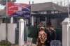 Tight security arrangments made outside the CBI office
