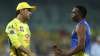 MS Dhoni and Dwayne Bravo