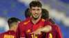 Spain's Javier Puado celebrates after scoring Spain's