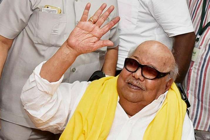 M Karunanidhi.