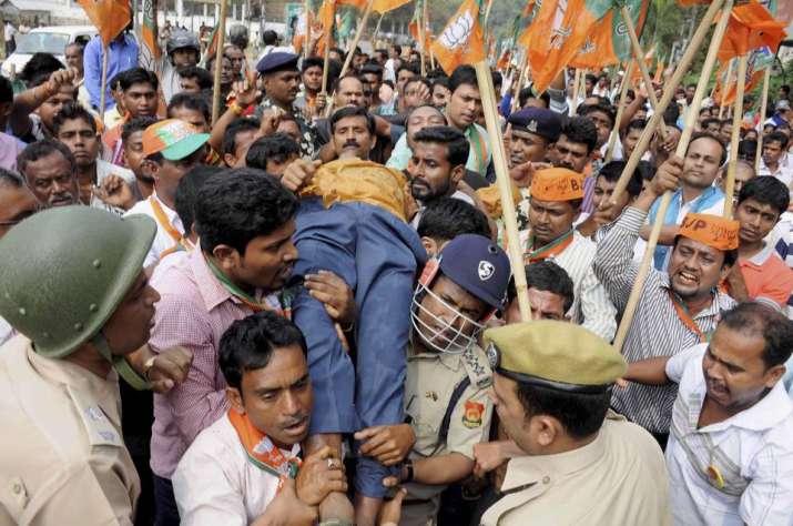 Bengal Three Sustain Bullet Injuries In Clashes Between Bjp Tmc Workers In Bankura India News 3696