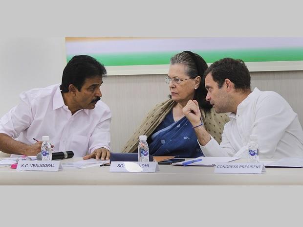 Congress President Rahul Gandhi with senior party leader