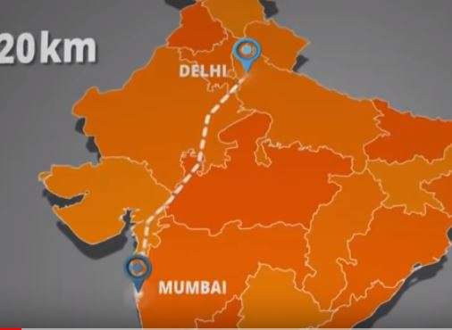 Delhi-Mumbai Expressway will stretch over 1320 kms.