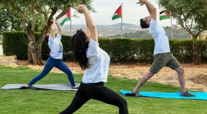 Yoga fest in Palestine draws huge response from Palestinian