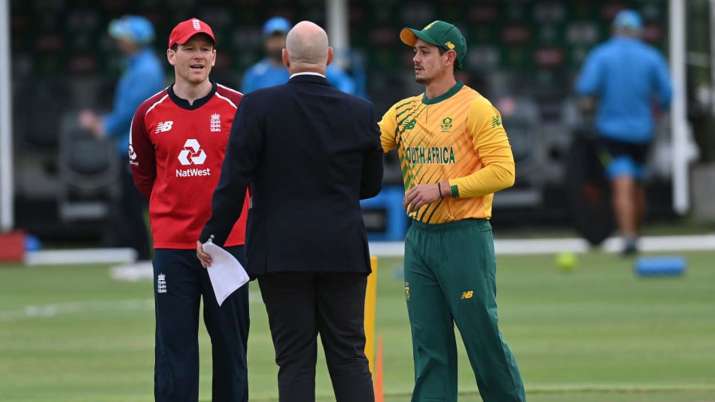 Eoin Morgan and Quinton de Kock
