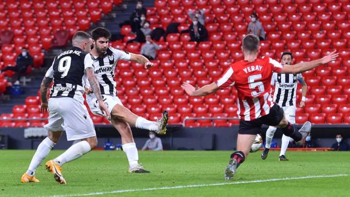 Copa del Rey: Levante hold Athletic Bilbao to 1-1 draw in semifinal's first leg